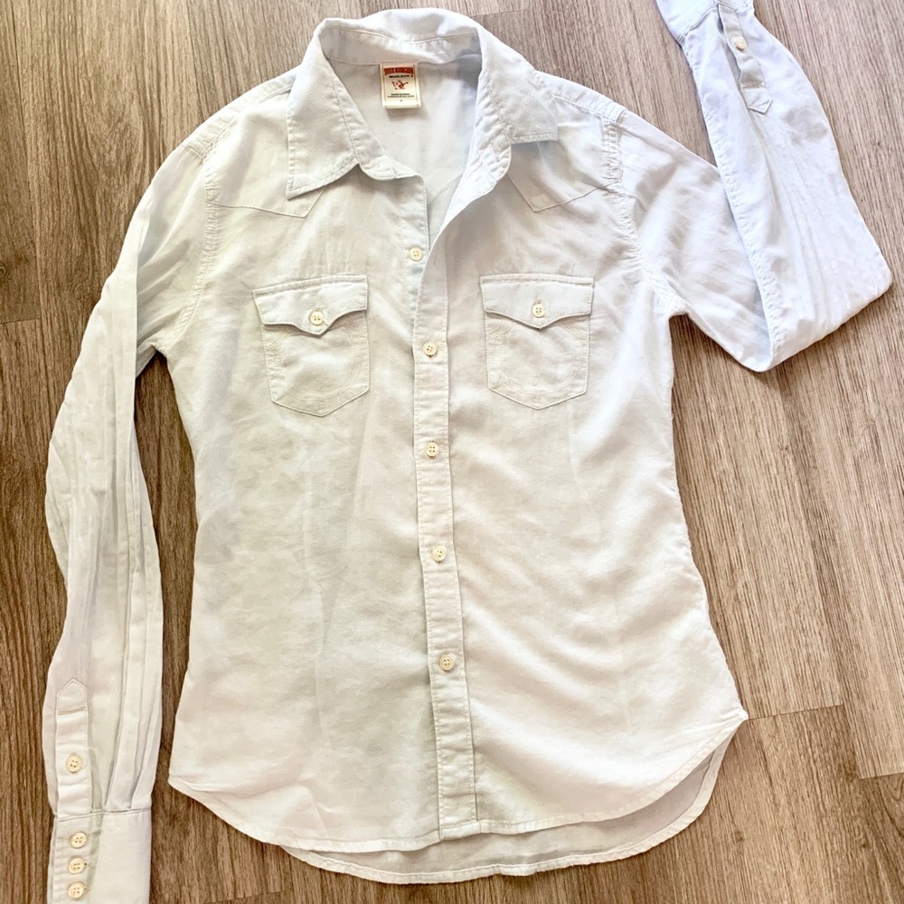 True religion shirt with front pocket S